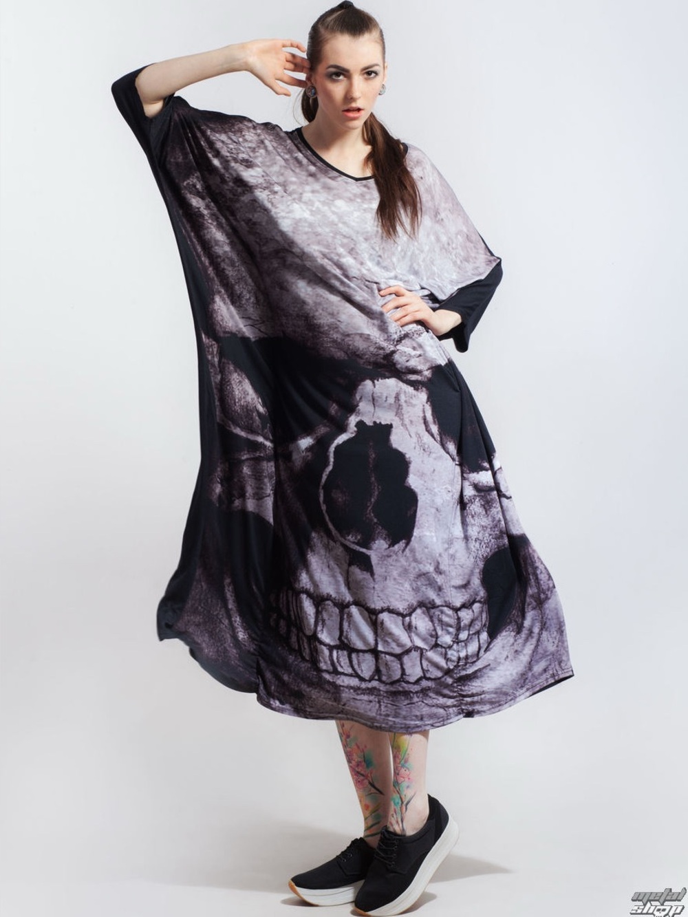 Killstar Skull Kaftan Jumper Dress